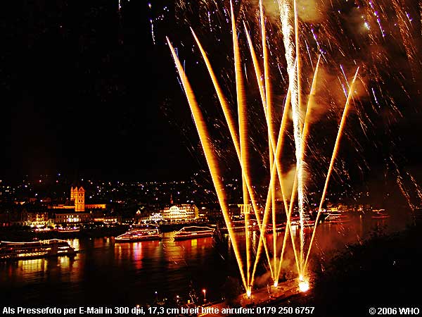 Feuerwerk Winzerfest Boppard am Rhein,  2006 WHO